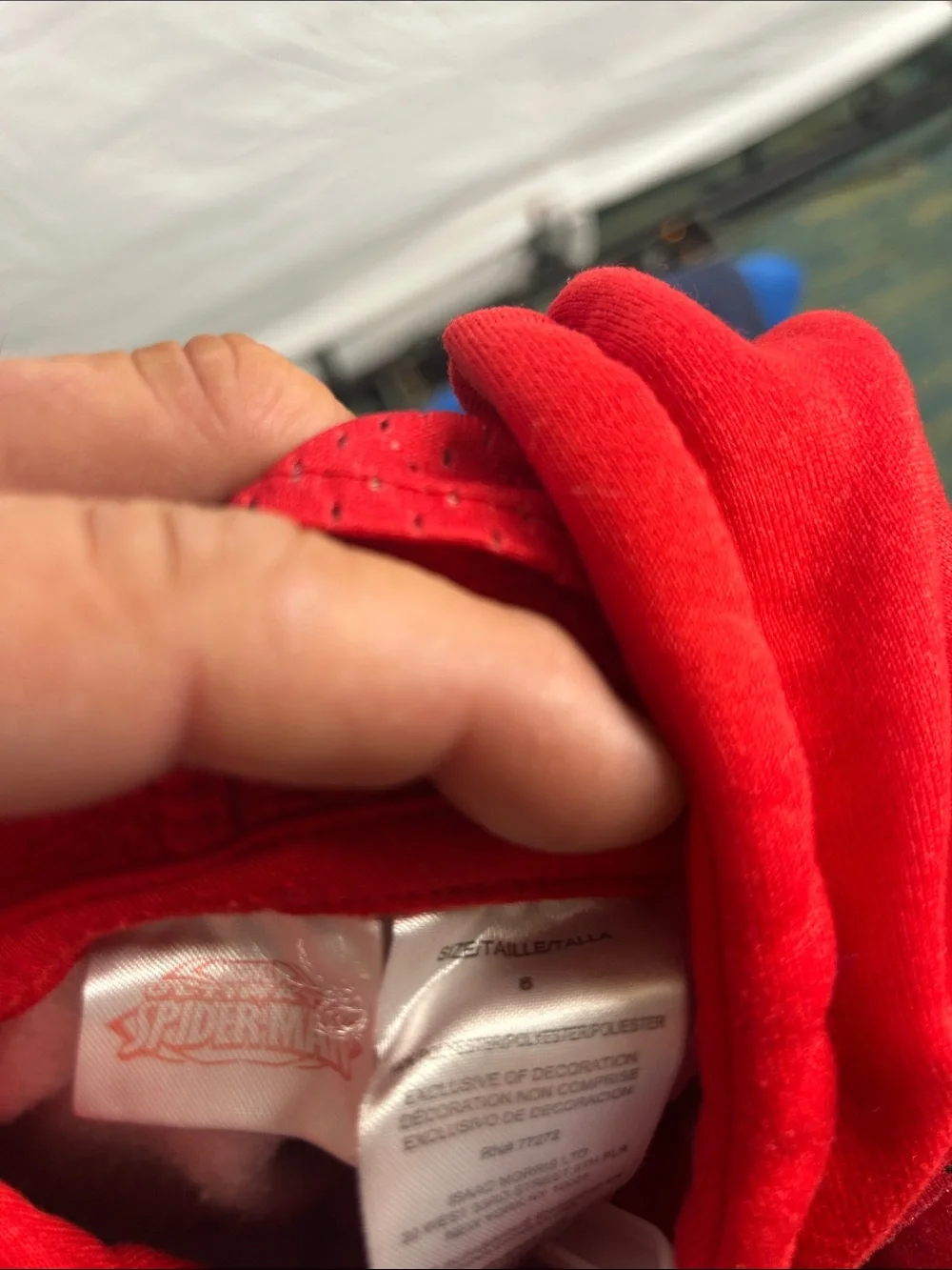 Spiderman Red Hooded Pullover
